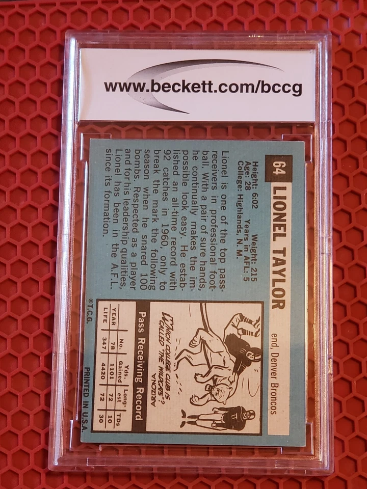 1964 lionel taylor bccg 8. sp. - Image 2 of 3