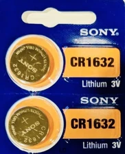 SONY / MURATA CR1632 LITHIUM 3V (2 piece) BATTERY CR 1632 US Seller GENUINE