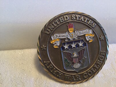 #ad New Challenge Coin Army War College Not to Promote War Pressure Peace $18.00