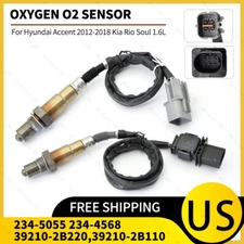 2Pcs Upstream + Down Oxygen O2 Sensor For 2012-2017 Kia Soul 1.6L Hyundai Accent
