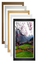 Panoramic Wood Picture Frame Poster Frame Photo Frame Black White Oak Pine