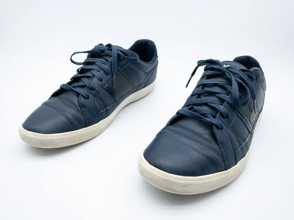 Lacoste Hombre Zapatillas Deportivas Cuero Azul Talla 43 EU Sin Patrón - Imagen 1 de 4
