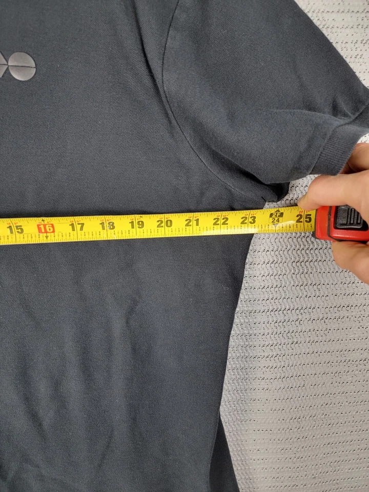 Crosshatch Polo Camiseta Talla XL Algodón Negro Informal Desteñido Foto 4 de 4