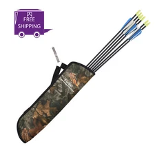 Compact Hunting Quiver, Shoulder & Waist Bow Arrow Holder Bag
