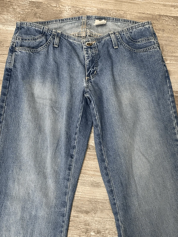 Pantalones de mezclilla Manager tiro bajo bootcut para mujer talla W30 L32 Foto 2 de 4