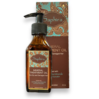 Saphira Mineral Treatment Oil For Damage Hair Enriched With 26 Dead Sea Minerals