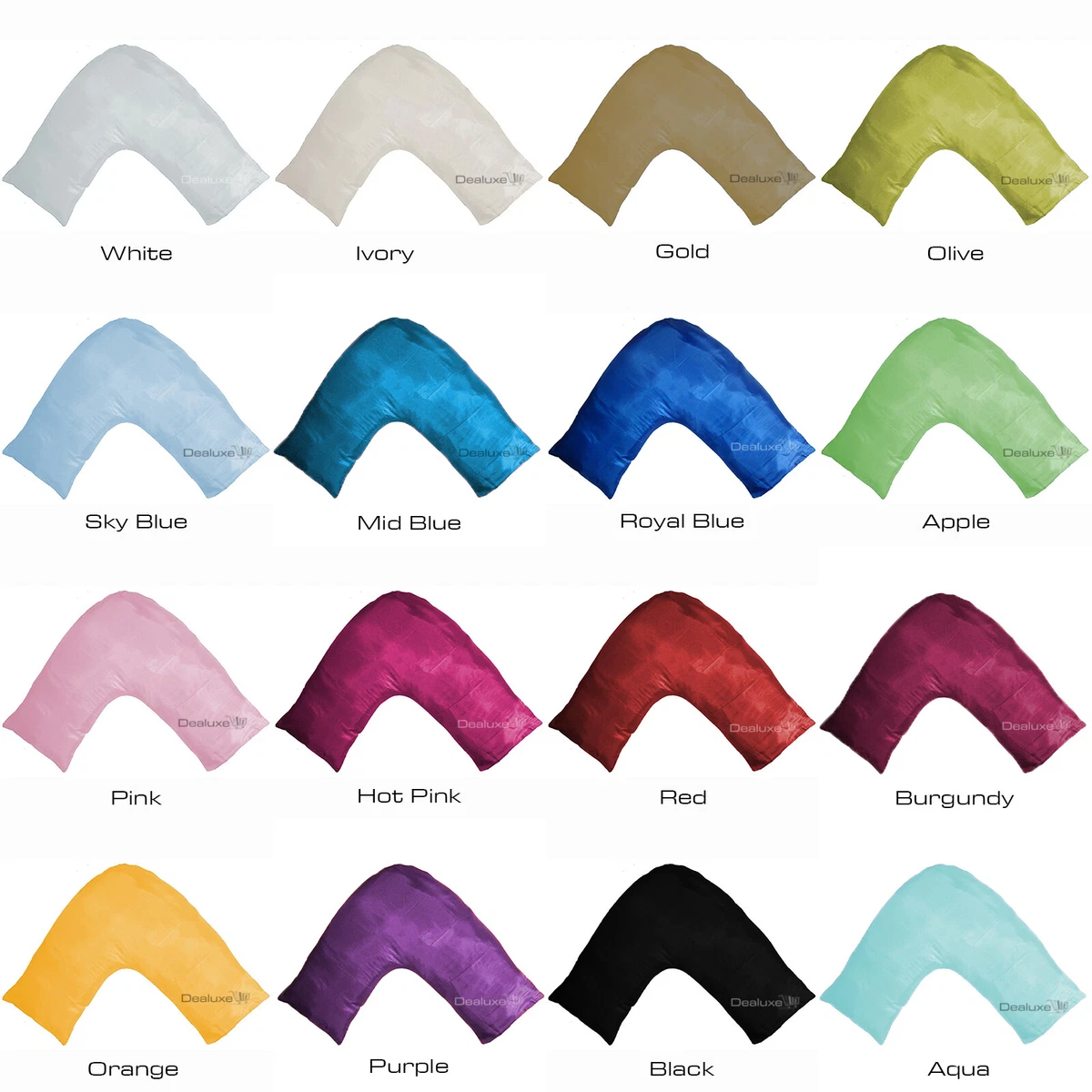 Satin u shaped pillow hot sale case