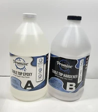 Promise Epoxy - 1 Gallon Kit of Crystal Clear Table Top Epoxy Resin