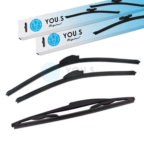 You.S Original Scheibenwischer SET Vorne + Hinten FüR Mazda 3 (Bl)-image