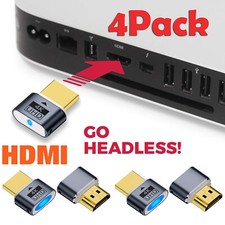 4PC 4K HDMI Dummy Plug Virtual Monitor Display Emulator Headless Display Adapter