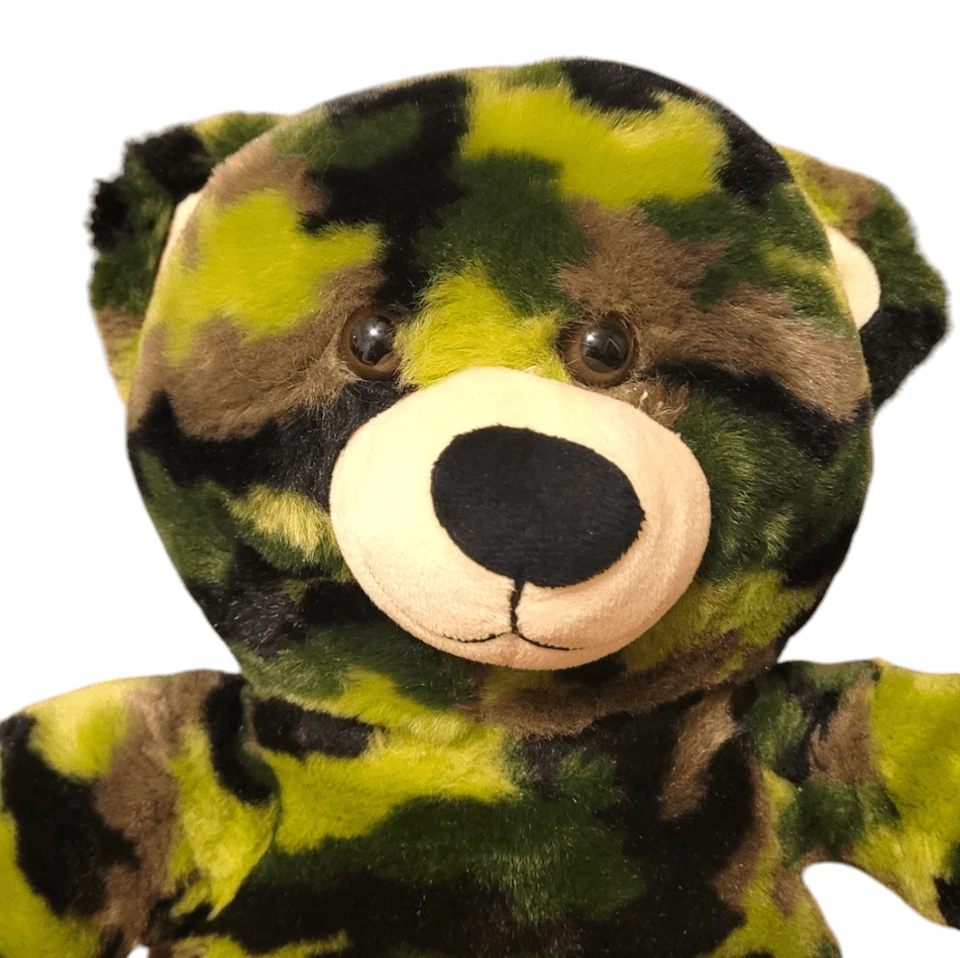 Build A Bear Camouflage Plush Teddy Stuffed Animal 2010 Rare - Image 3 of 4