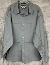 Harley Davidson Gray L/S Printed Shirt XXXL (11232)