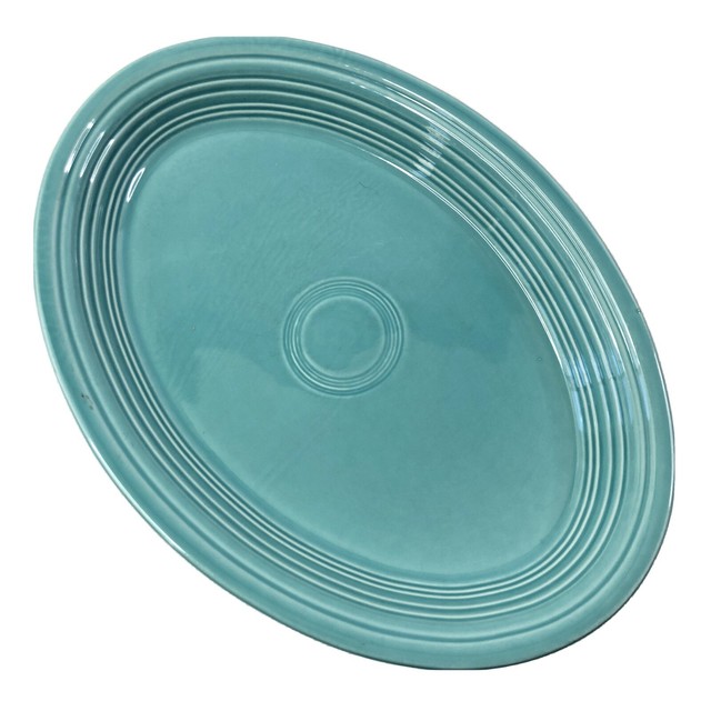 Fiestaware, Large Oval Serving Platter, Fiesta, Seamist green, Mint