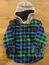 Gymboree thick fleece lined button down jacket w/ hood WARM 2T Toddler