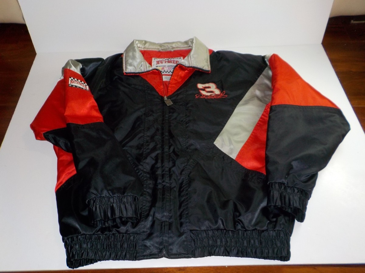 Vintage Dale Earnhardt #3 Nutmeg Full Zip Puffer Bomber Jacket