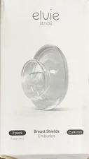 Elvie Stride 2 Pack Breast Shields 24mm Triangle BPA Free Opened EB01-BSM02——33