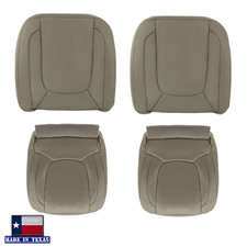 Front Gray Tan Seat Covers 2004 2005 For Dodge Ram Laramie 1500 2500 3500 Slt