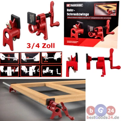 Rohrschraubzwinge verlängerbar 3/4 Zoll Parkside USSW 300 A1 Leim- & Spannzwinge