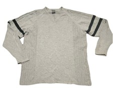 Nike Golf Mens Medium V-neck Grey Y2K VTG Pullover Sweater Center Swoosh Back