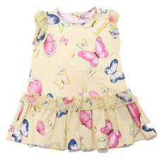 6681AC abito bimba GIRL MONNALISA BEBE' yellow dress kid