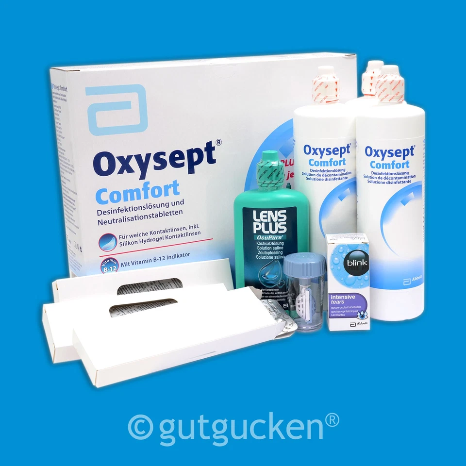 AMO Oxysept Comfort 3x300ml Premium-Pack Kontaktlinsenpflegemittel