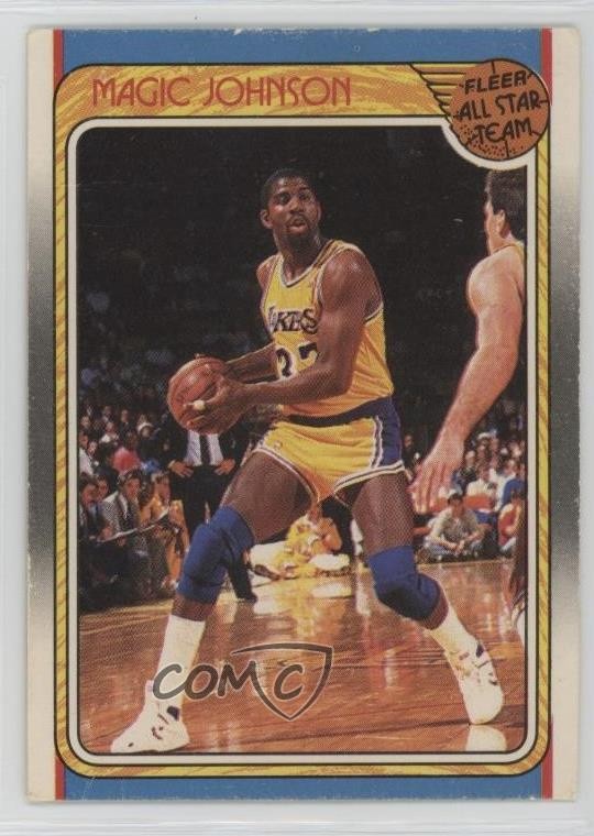 1988-89 Fleer Fleer All Star Team Magic Johnson #123 HOF 0hx6