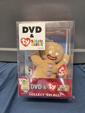 2008 Ty Beanie Baby GINGY Gingerbread Man W/ Shrek the Halls DVD