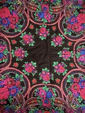 Vintage Bohemian Scarf 100 Acrylic Made In Japan