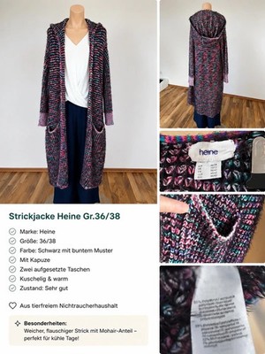 HEINE Strickjacke Gr.36/38 bunt