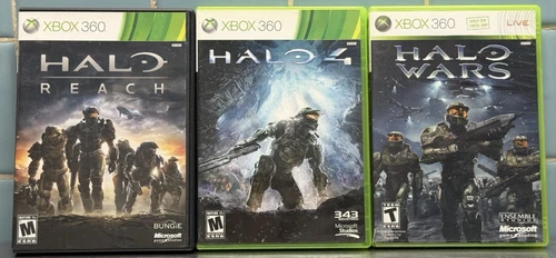 Halo Reach Halo 4 & Halo Wars Microsoft Xbox 360 Lot of 3 Games Tested