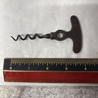 ANTIQUE VINTAGE LUND LONDON IRON CORKSCREW