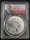 2017  American Silver Eagle ASE $1 PCGS MS 70 FDI DONALD TRUMP 1 OF 2000 In Hand