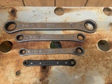 Snap-on Tools Usa Boxed Ratcheting Wrench Lot Of 4 Nice Free Shipping