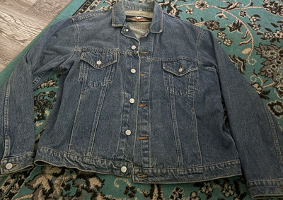 Authentic vintage Harley-Davidson Denim Jacket Eagle Flag ''Born in the USA'' 