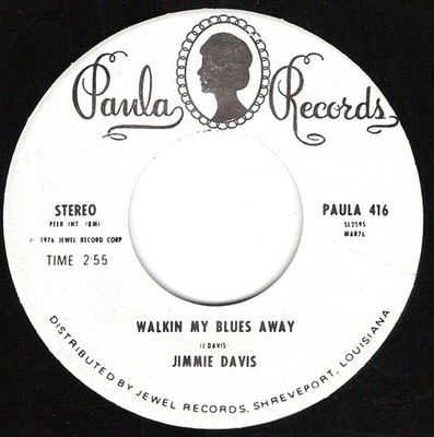 Jimmie Davis - Walkin My Blues Away / Dating A Memory - Used  - Promo - G8100z