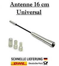 Universal 16 cm Silber Stab Autoantenne AM FM GPS - 3 Adapter für BMW X1 - X7