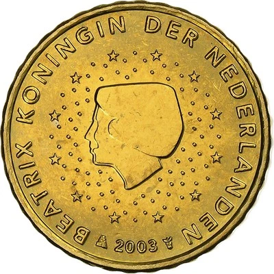[#1166126] Niederlande, Beatrix, 10 Euro Cent, 2003, Utrecht, Nordic gold, UNZ,  - Bild 1 von 2