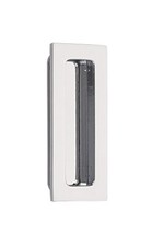 Polished Chrome Modern Rectangular Flush Pull Handle 13/4 x 4 Inch Hardware
