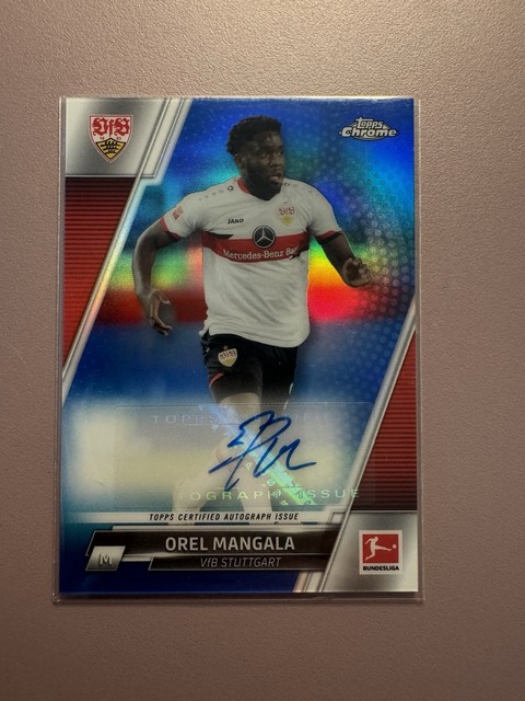 Topps Chrome Bundesliga 21/22 Orel Mangala Auto /299 Stuttgart Blue Autograph