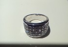 Vintage Ring Size 4.75 Silver 925 Silpada R1405 Channel Cubic Zirconia Wide Band — photo 2