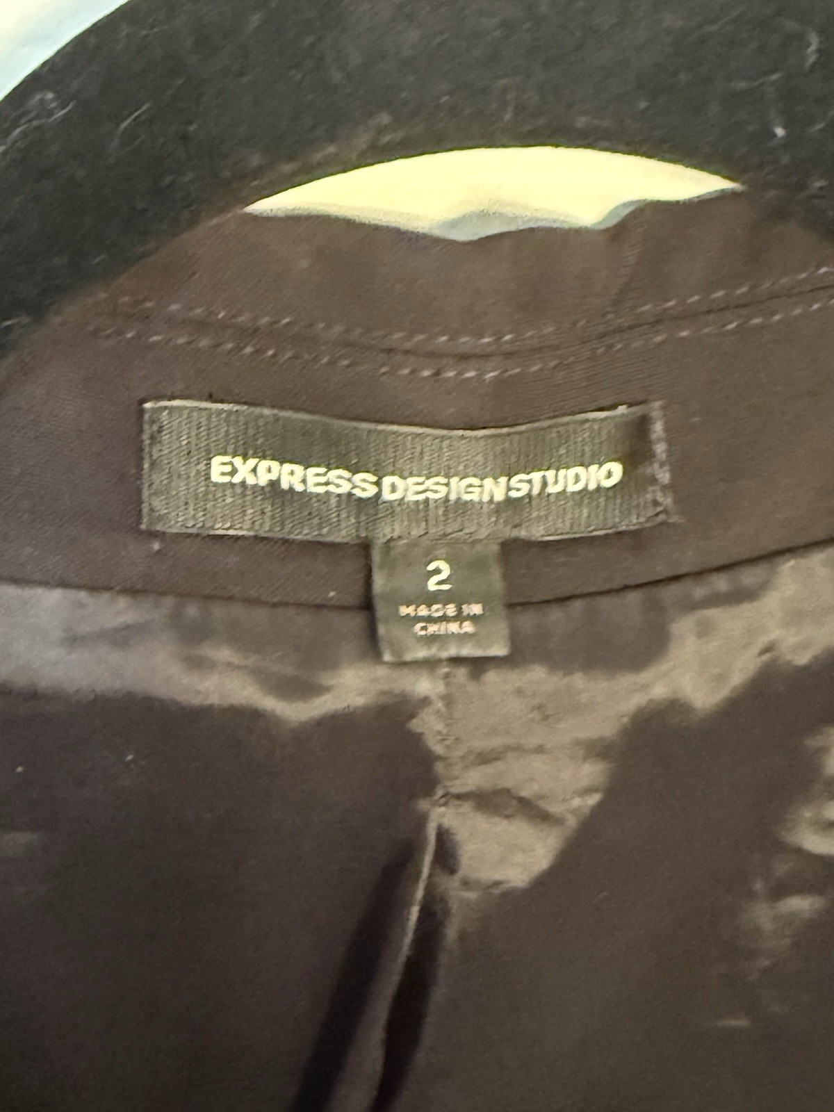 Express Design Studio Black One Button Blazer Jac… - image 2