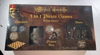Disney Pirates of the Caribbean 3-in-1 Trilogy Board Game Sealed (2006)