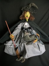PATTERN, SEWING, Halloween witch, primitive d...