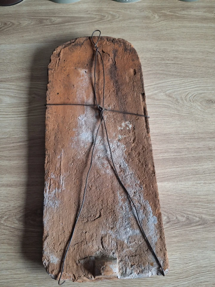 Tuile Plate Ancienne Art Populaire Alsace - Photo 2/2