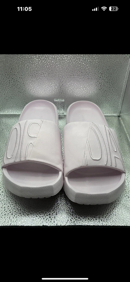 Niños Grandes Jordan Nola CZ8027-601 Toboganes Regal Rosa Pálido Aire Suave Retro Talla 5 Foto 3 de 4