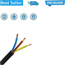 2/3/4 CORE ELECTRICAL FLEX CABLE WIRE LENGTH TWIN TRIPLE 0.75/1/1.5/2.5mm2 23... 8.99 per metre