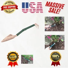Innovative Trake Trowel & Rake Combo - Lightweight, Durable - Ideal for Planting