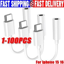 USB-C Type C to 3.5mm AUX Headphone Jack Adapter Lot For i Phone 16Android Phone