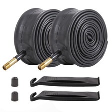2 PCS Heavy Duty Bike Tubes 700x35/43C 35/43-622 Schrader Valve 48mm 700x35...