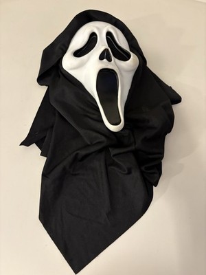 Vintage Scream Ghostface Mask Easter Unlimited Fun World Rubber Halloween